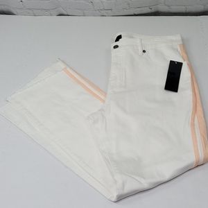 NWT Eric piped kick flare jeans